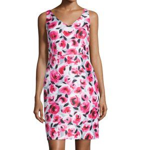 NWOT KAte Spade V-Neck rosebud print sheath dress size 14